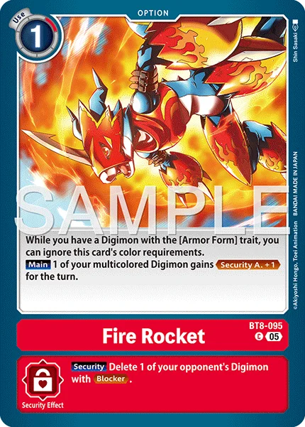 Fire Rocket &mdash; Digimon Card Game card