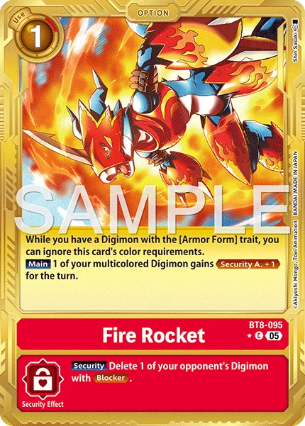 Fire Rocket &mdash; Digimon Card Game card