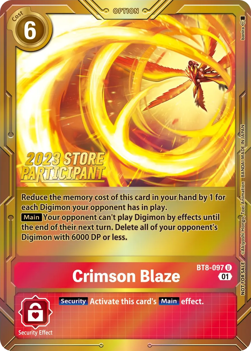 Crimson Blaze &mdash; Digimon Card Game card