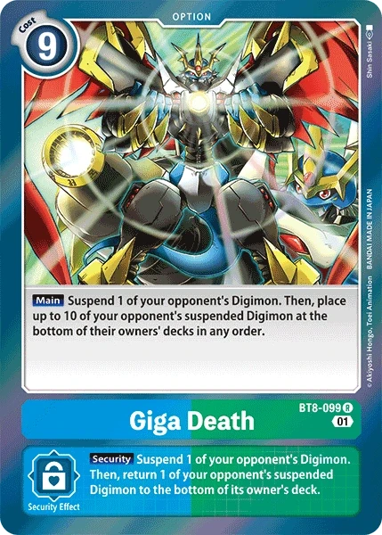 Giga Death &mdash; Digimon Card Game card
