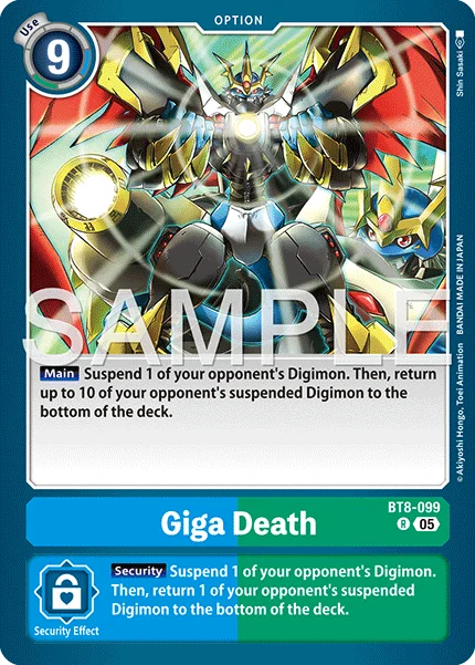 Giga Death &mdash; Digimon Card Game card
