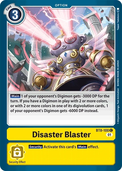 Disaster Blaster &mdash; Digimon Card Game card