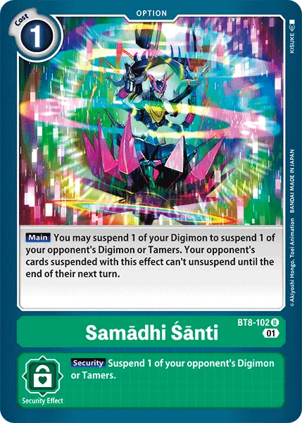 Samādhi Śānti &mdash; Digimon Card Game card