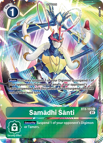 Samādhi Śānti &mdash; Digimon Card Game card
