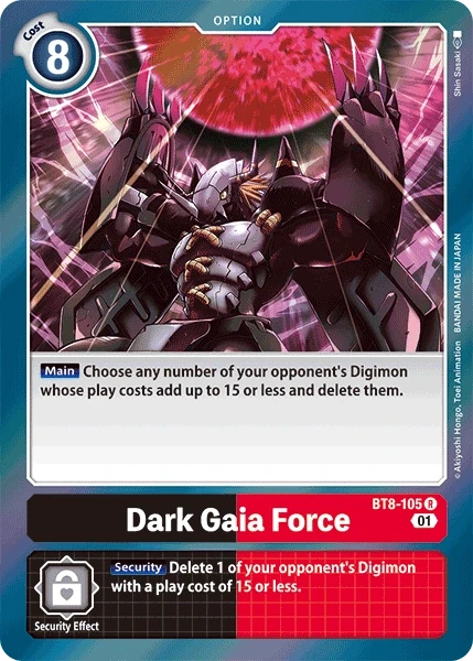 Dark Gaia Force &mdash; Digimon Card Game card
