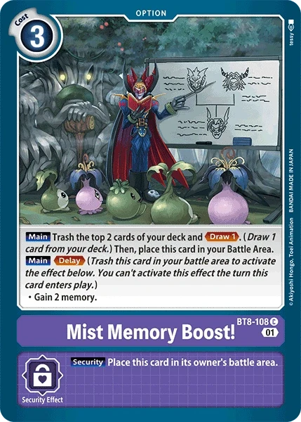 Mist Memory Boost! &mdash; Digimon Card Game card