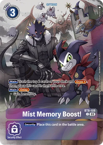 Mist Memory Boost! &mdash; Digimon Card Game card