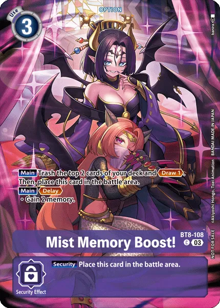 Mist Memory Boost! &mdash; Digimon Card Game card