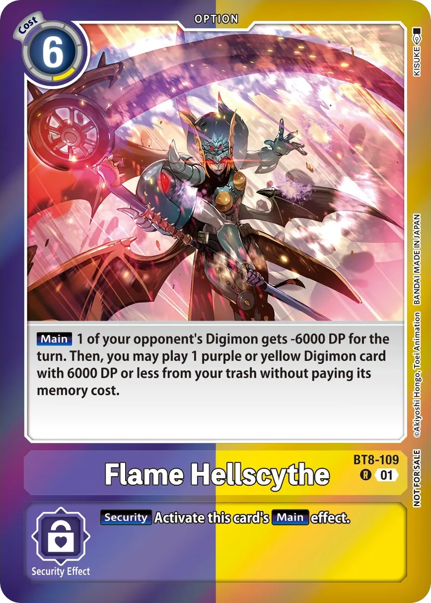 Flame Hellscythe &mdash; Digimon Card Game card
