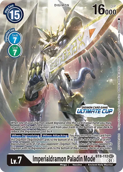 Imperialdramon Paladin Mode &mdash; Digimon Card Game card