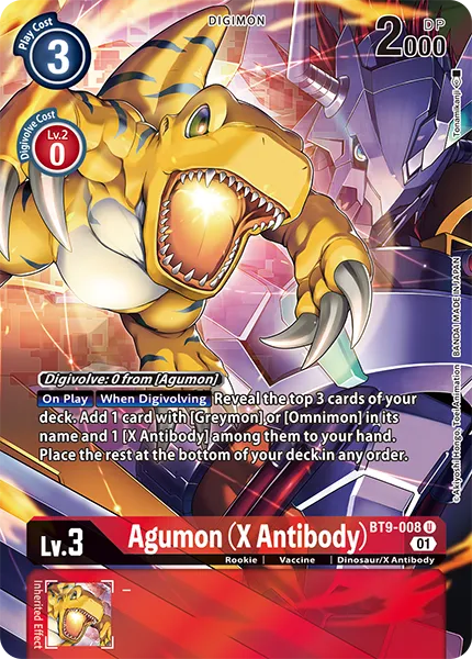 Agumon (X Antibody) &mdash; Digimon Card Game card