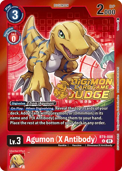 Agumon (X Antibody) &mdash; Digimon Card Game card