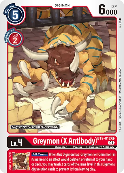 Greymon (X Antibody) &mdash; Digimon Card Game card