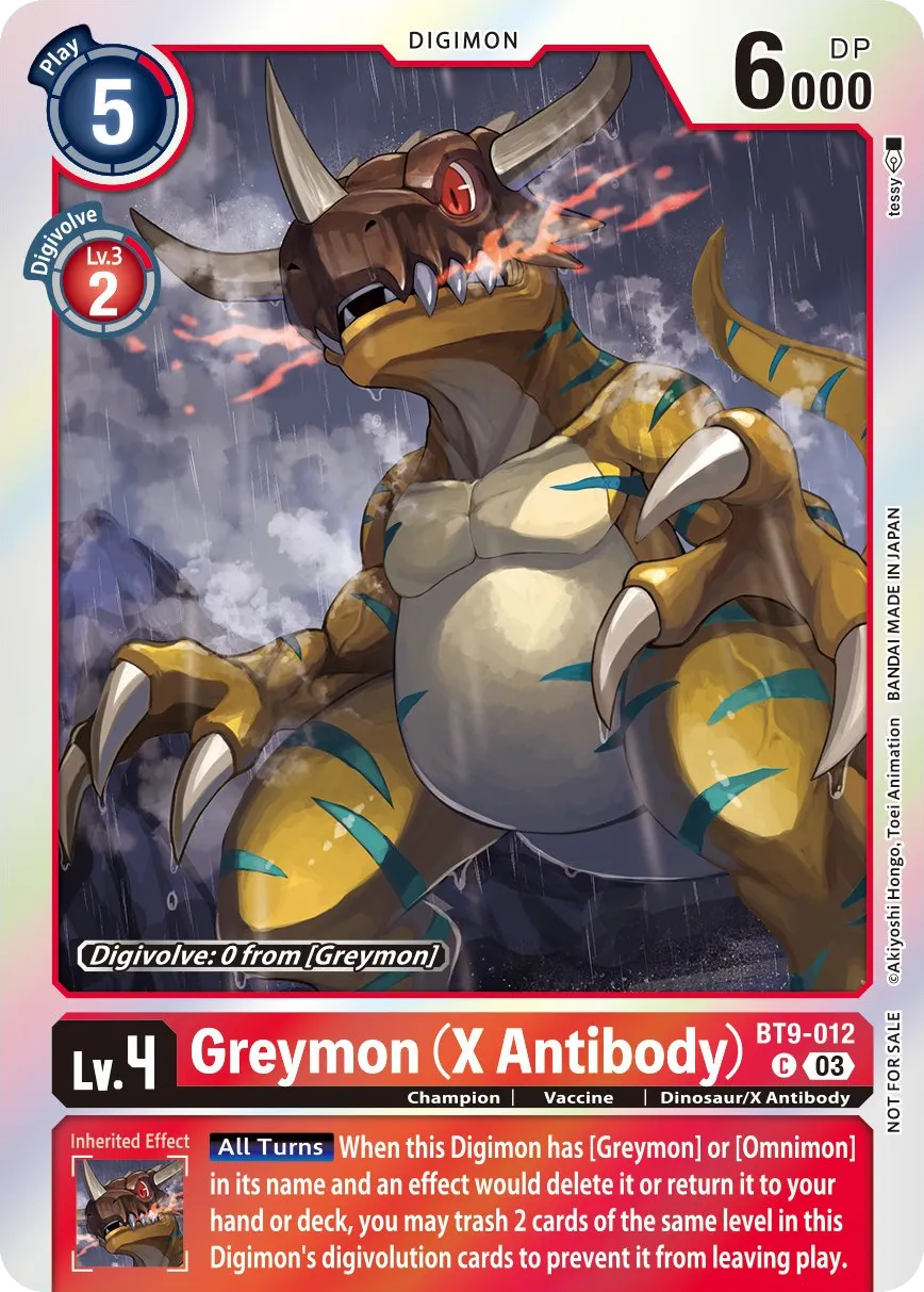 Greymon (X Antibody) &mdash; Digimon Card Game card