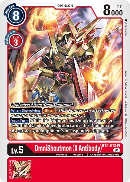 OmniShoutmon (X Antibody) &mdash; Digimon Card Game card