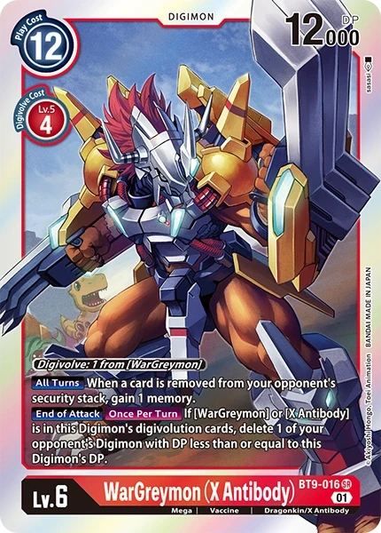WarGreymon (X Antibody) &mdash; Digimon Card Game card