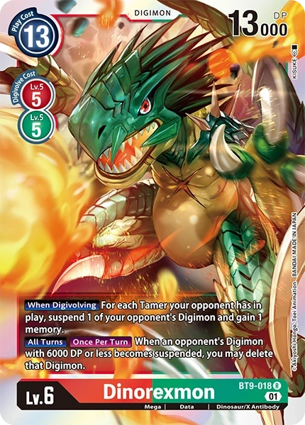Dinorexmon &mdash; Digimon Card Game card