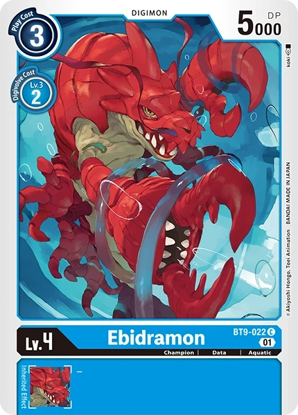 Ebidramon &mdash; Digimon Card Game card