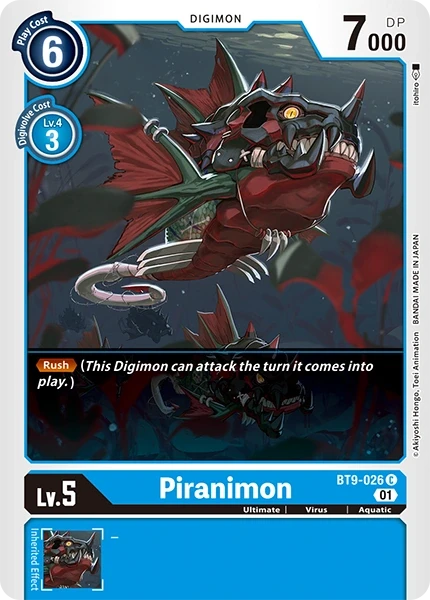 Piranimon &mdash; Digimon Card Game card