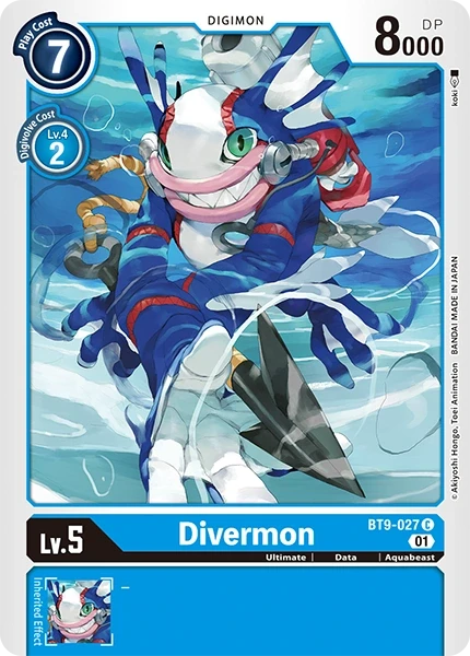 Divermon &mdash; Digimon Card Game card