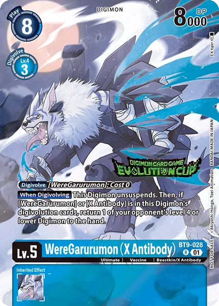 WereGarurumon (X Antibody) &mdash; Digimon Card Game card