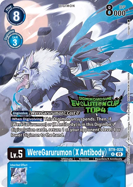 WereGarurumon (X Antibody) &mdash; Digimon Card Game card