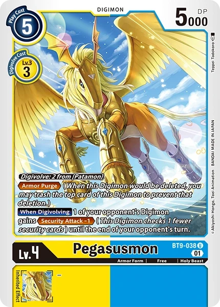 Pegasusmon &mdash; Digimon Card Game card
