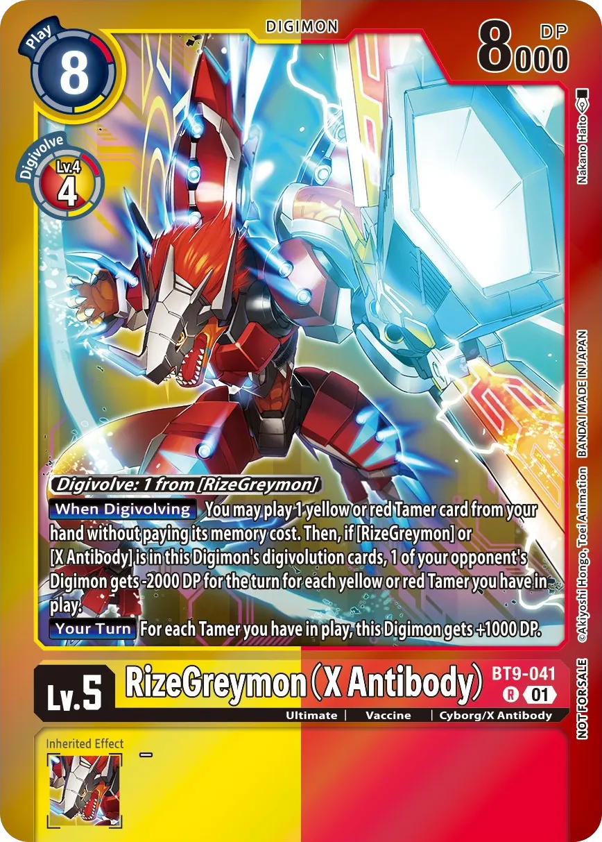 RizeGreymon (X Antibody) &mdash; Digimon Card Game card