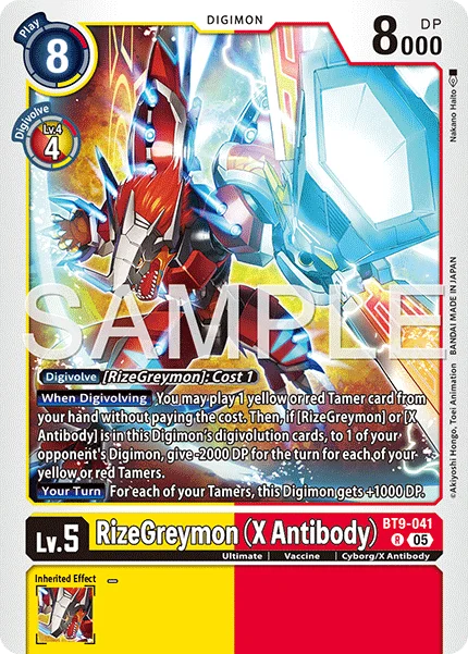 RizeGreymon (X Antibody) &mdash; Digimon Card Game card
