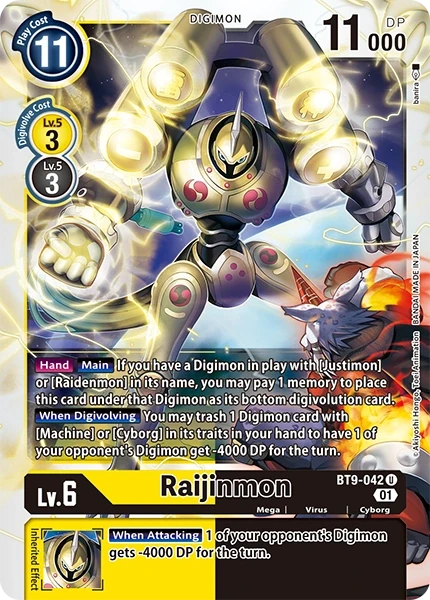 Raijinmon &mdash; Digimon Card Game card