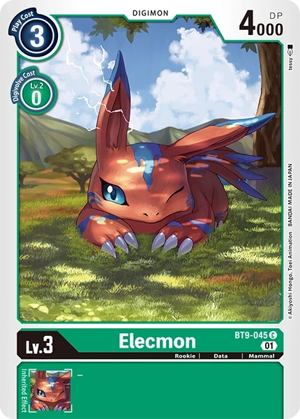 Elecmon &mdash; Digimon Card Game card