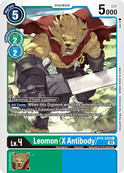 Leomon (X Antibody) &mdash; Digimon Card Game card