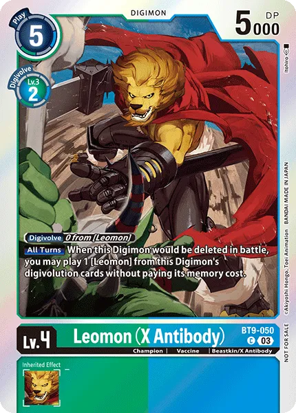 Leomon (X Antibody) &mdash; Digimon Card Game card