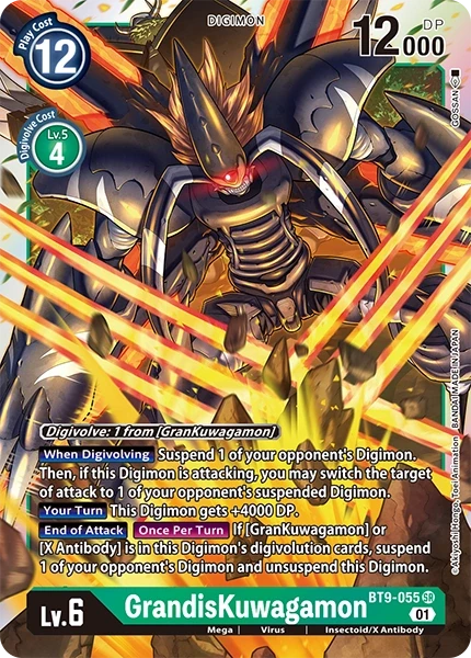 GrandisKuwagamon &mdash; Digimon Card Game card