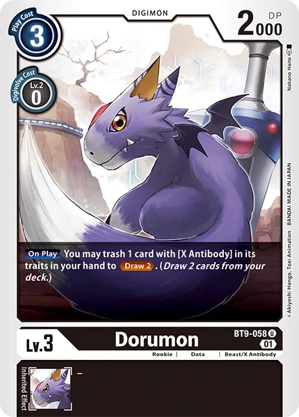Dorumon &mdash; Digimon Card Game card