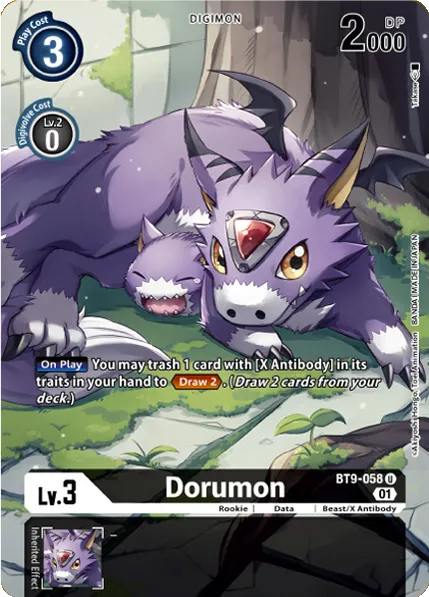 Dorumon &mdash; Digimon Card Game card