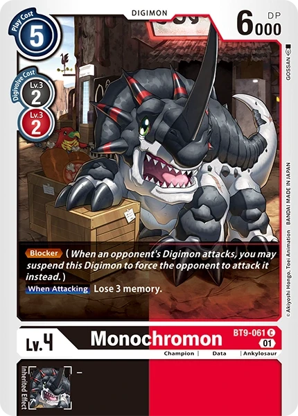 Monochromon &mdash; Digimon Card Game card