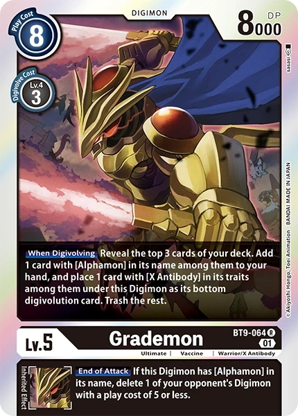 Grademon &mdash; Digimon Card Game card