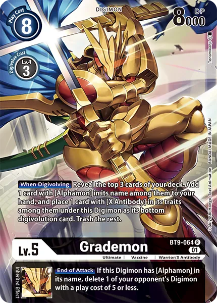 Grademon &mdash; Digimon Card Game card