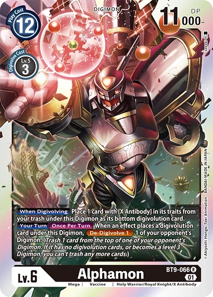 Alphamon &mdash; Digimon Card Game card