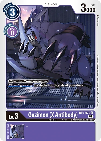 Gazimon (X Antibody) &mdash; Digimon Card Game card
