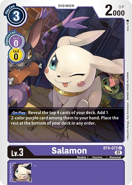 Salamon &mdash; Digimon Card Game card