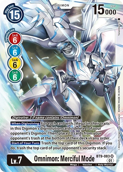 Omnimon: Merciful Mode &mdash; Digimon Card Game card