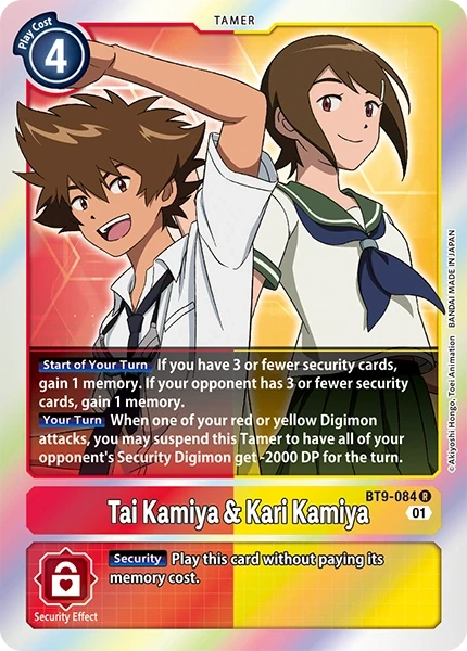 Tai Kamiya & Kari Kamiya &mdash; Digimon Card Game card