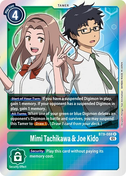 Mimi Tachikawa & Joe Kido &mdash; Digimon Card Game card