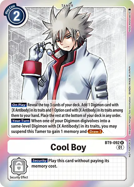 Cool Boy &mdash; Digimon Card Game card