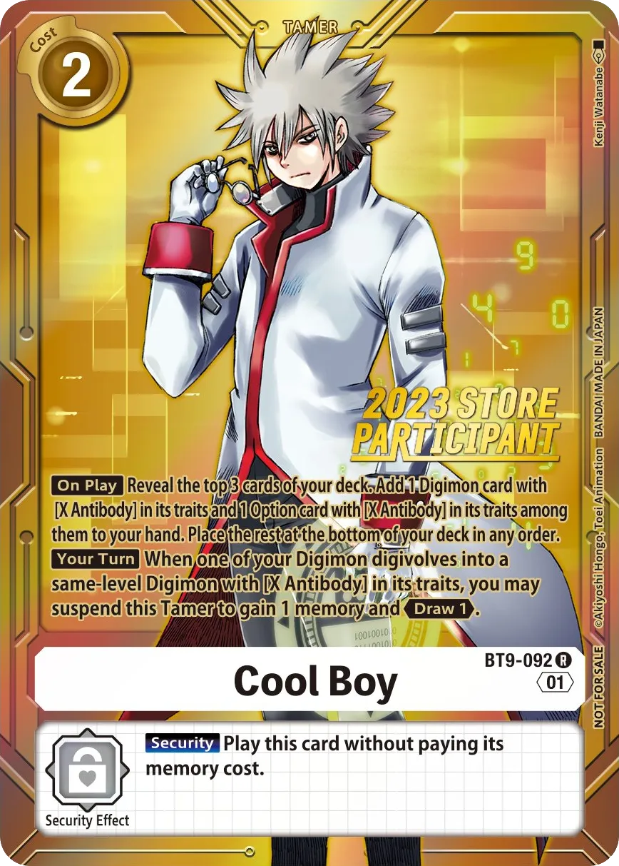 Cool Boy &mdash; Digimon Card Game card