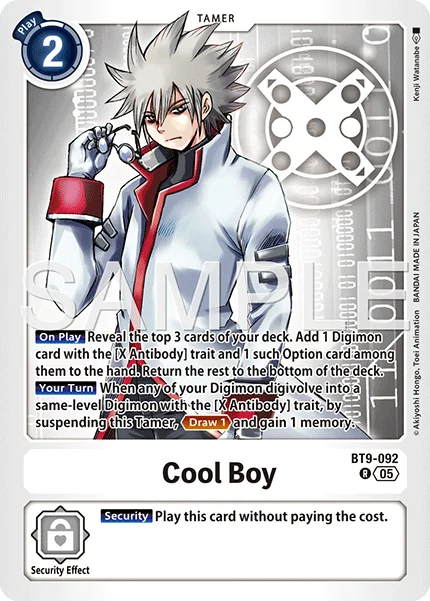 Cool Boy &mdash; Digimon Card Game card