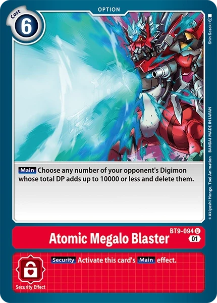 Atomic Megalo Blaster &mdash; Digimon Card Game card