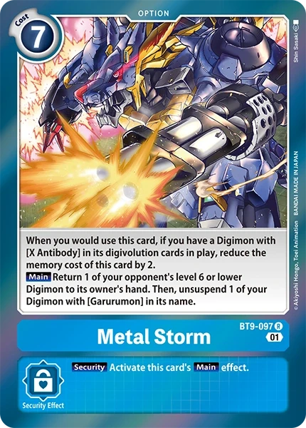 Metal Storm &mdash; Digimon Card Game card